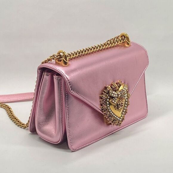 Dolce & Gabbana Devotion metallic leather shoulder bag - Picture 8 of 16